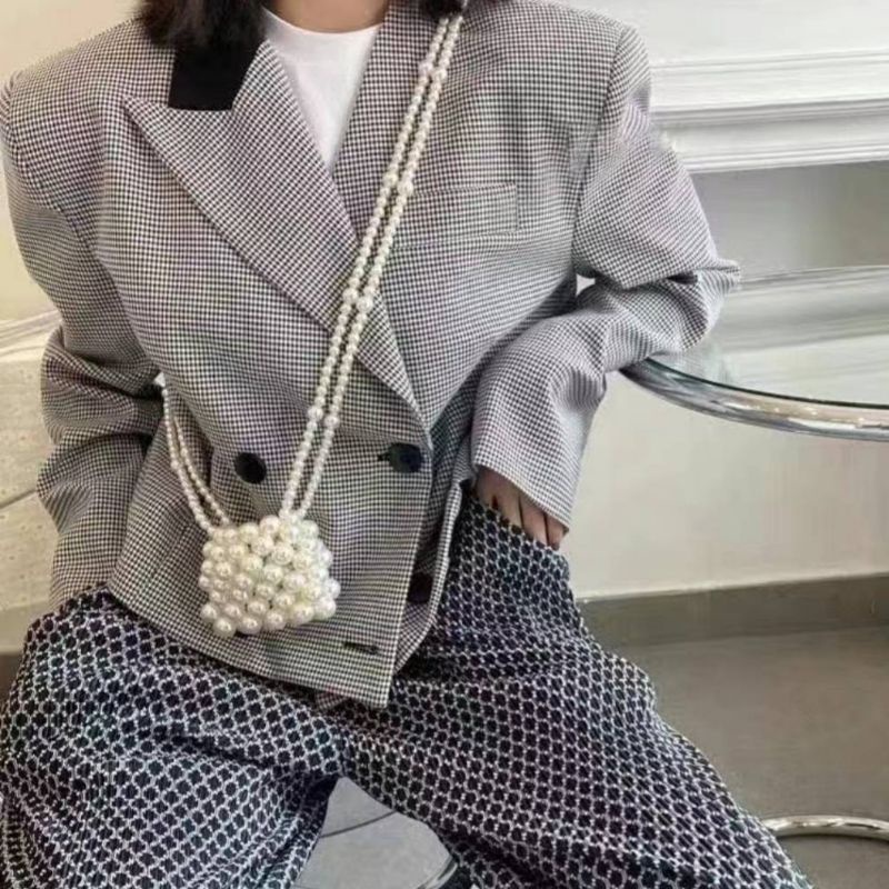 Túi túi xách mini đính hạt nhân tạo ETSY001 dễ thương cho bé gái
