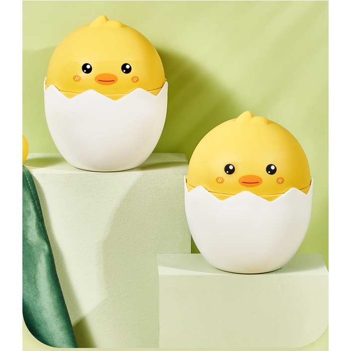 Thùng Rác Mini Để Bàn Nắp Lật mẫu Gà Con Cute, Dễ Thương, Hộp Kệ Rác Đựng Bút, Mỹ Phẩm Decor