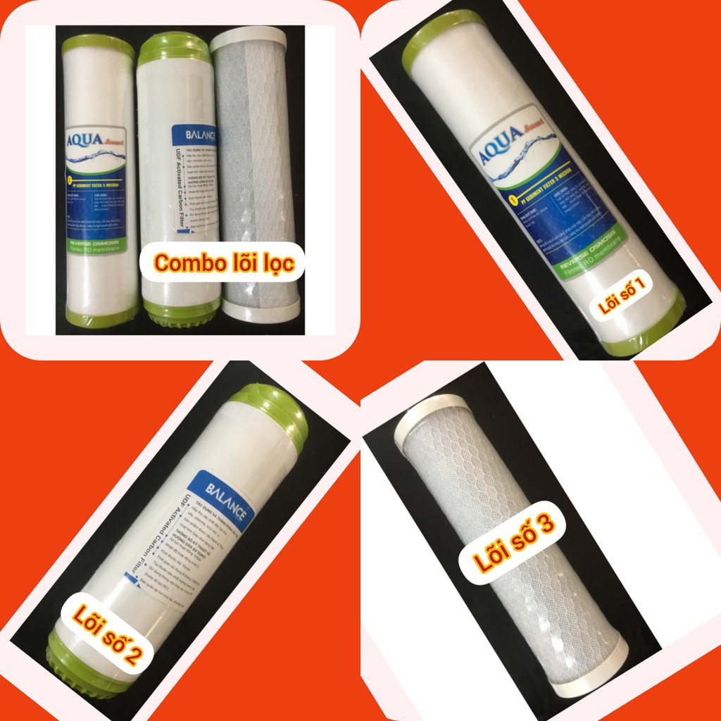 BỘ LÕI LỌC NƯỚC (lõi số 1,2,3)