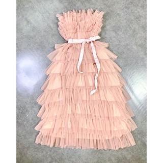 đầm maxi lưới tầng dự tiệc
