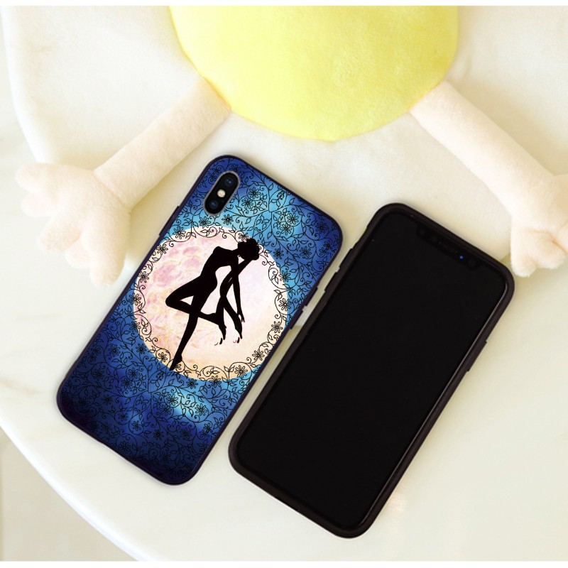 Cute Cartoon sailor Moon Iphone 5 s 6s 7 8 Plus X 11 Pro phát phát phát phát xít Đức MaxX mềm Tpu Case cover