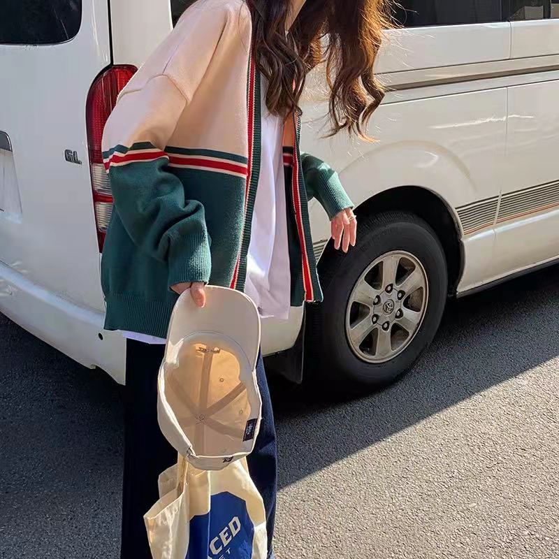 Áo khoác cardigan dệt kim dáng rộng thời trang cho nữ | BigBuy360 - bigbuy360.vn