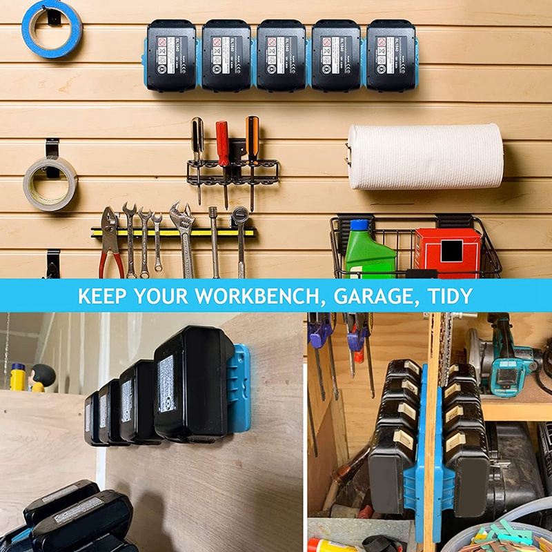 Bộ 10 Giá Đỡ Pin Cho Makita 18V BL1860 BL1850 BL1840 BL1830