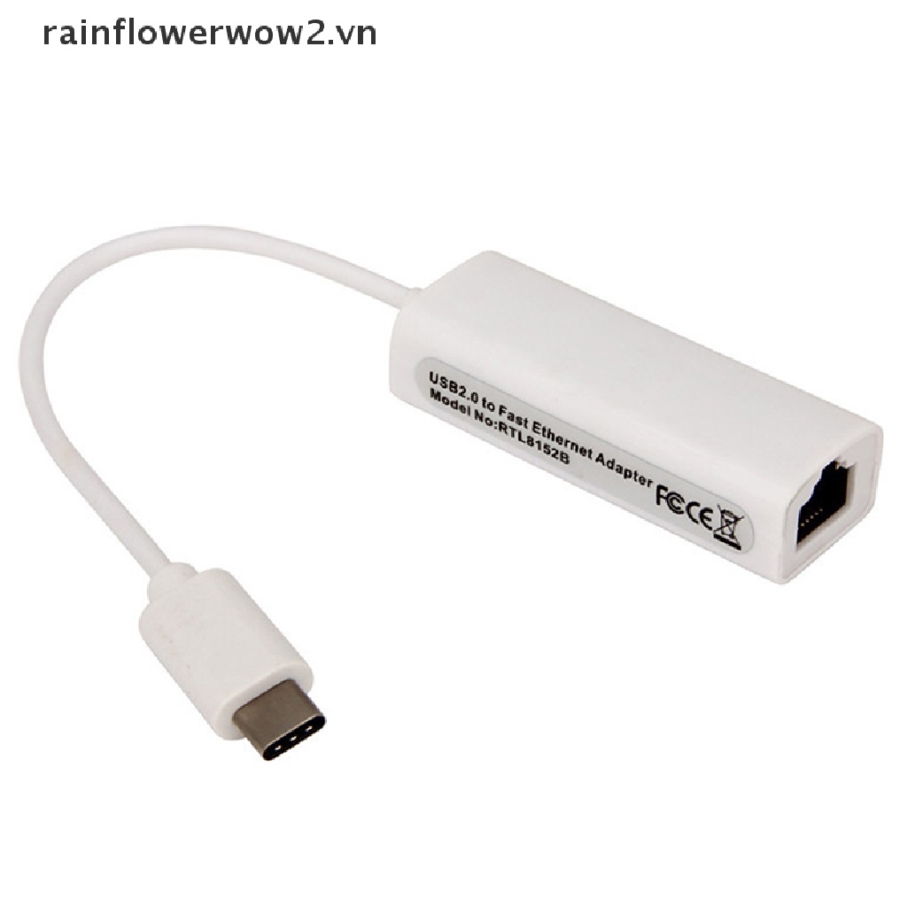 Đầu Chuyển Đổi USB 3.1 Type c Sang RJ45 Gigabit Ethernet RJ45 LAN Cho Macbook