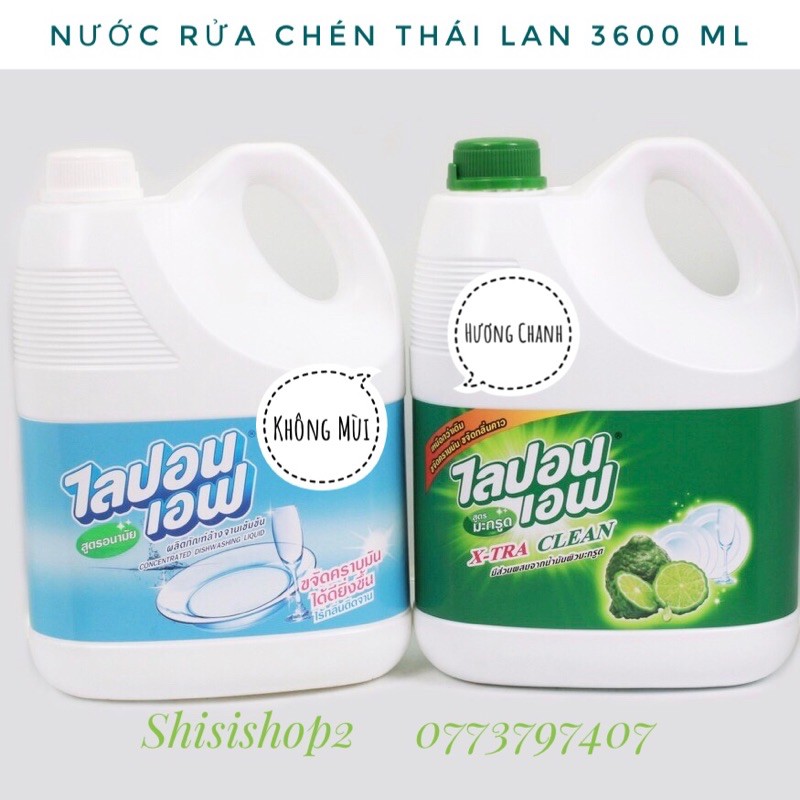 💐 Nước Rửa Chén LIPON can to 3600ml Thái lan