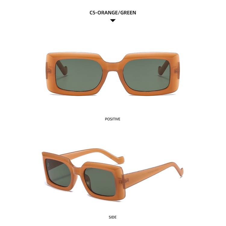 Kính mát gọng vuông lớn thời trang Âu Mỹ dành cho nam và nữ 2021