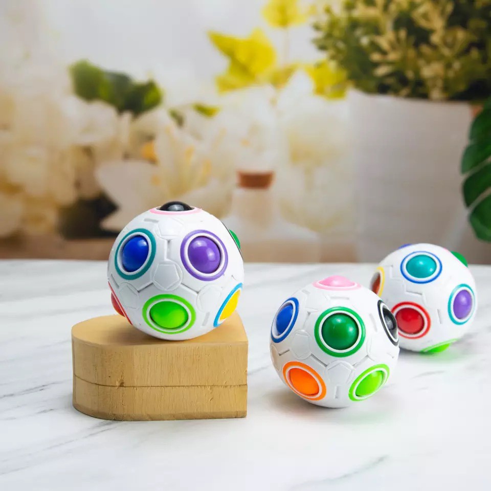 Rubik Biến Thể Rubik Rainbow Ball Magic Ball  8 12 lỗ tốc độ cao