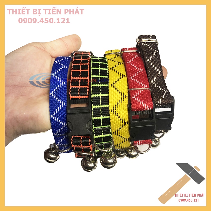 Vòng Cổ Cho Chó Mèo Tích Hợp Chuông Cho Chó Nhỏ Loại Dày