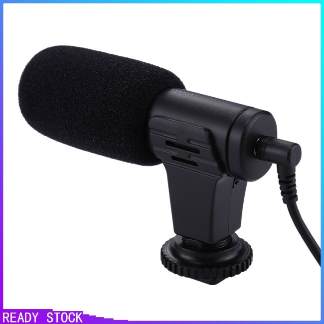 PG【COD】Microphone thu âm cổng 3.5mm chuyên dụng dành cho quay video PULUZ