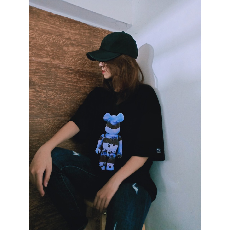 Áo Thun Tay Lỡ BearBrick, Áo phông unisex Form rộng Oversize, chất liệu Cotton. KKIMSHOP