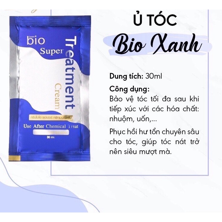 Ủ tóc Biotin 30ml Thái Lan , gói ủ bio gold, bio super treatment siêu mềm mượt phục, phục hồi tóc