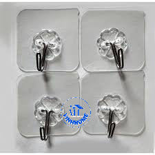 Set 5/10 móc trong suốt tiện lợi treo đồ dùng đa năng