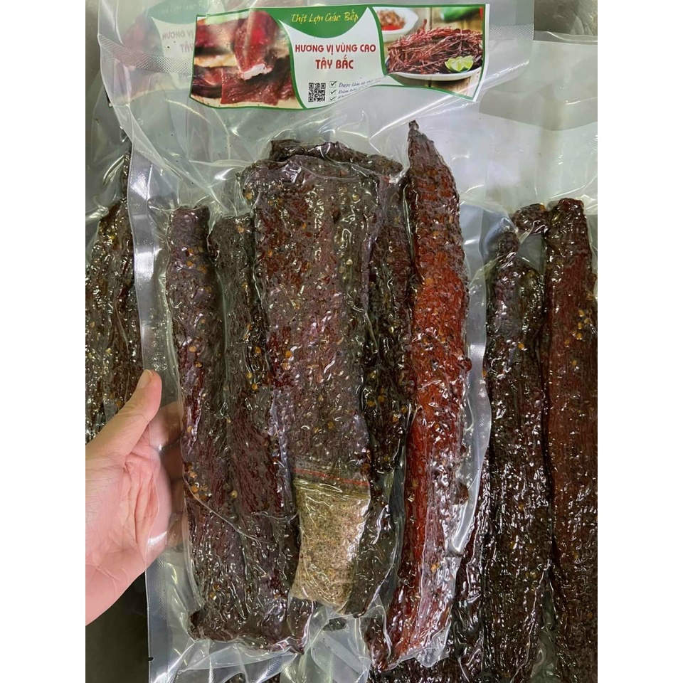Thịt lợn gác bếp loại 1 chuẩn vị Tây Bắc tặng kèm chẩm chéo
