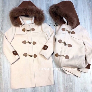 Áo dạ khuy sừng