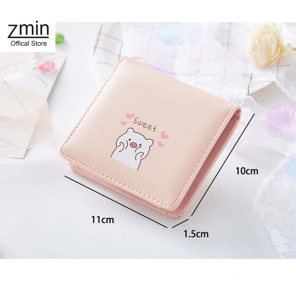 Ví nữ mini cầm tay Zmin, chất liệu cao cấp có thể bỏ túi - V005