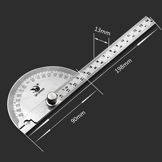 THƯỚC ĐO GÓC 180 ĐỘ STAINLESS ( 1 CÁI )
