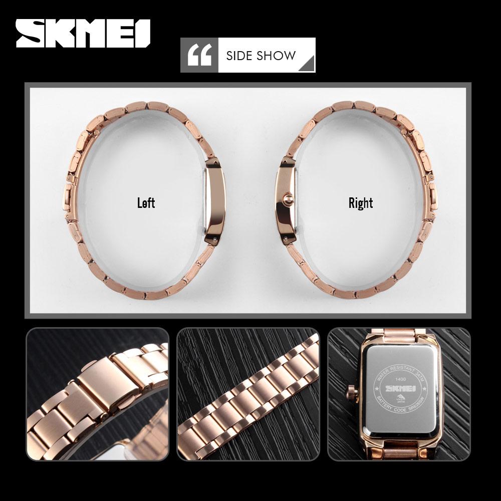 Skmei 1400 Fashion Ladies Quartz Watch Waterproof High Quality Stainless Steel Strap | BigBuy360 - bigbuy360.vn