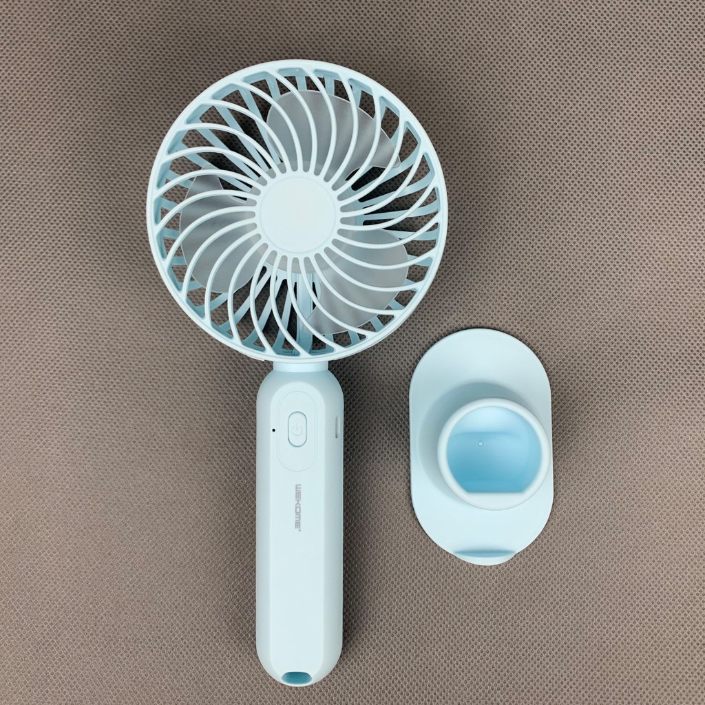 Quạt mini cầm tay WT-F17 3 chế độ mát, chân đế để bàn pin 1800mah dùng trên 5 tiếng | BigBuy360 - bigbuy360.vn