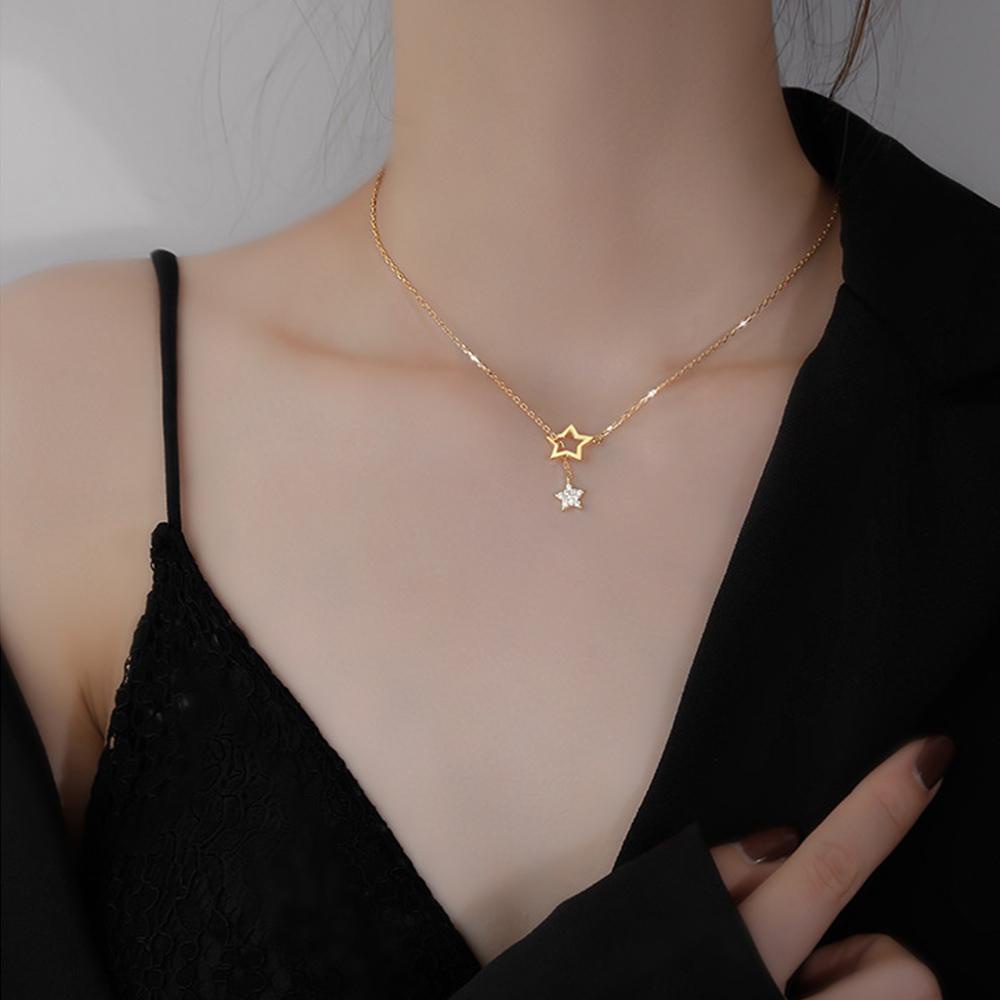 Vòng cổ Choker Họa Tiết Ngôi Sao Đơn Giản Cho Nữ