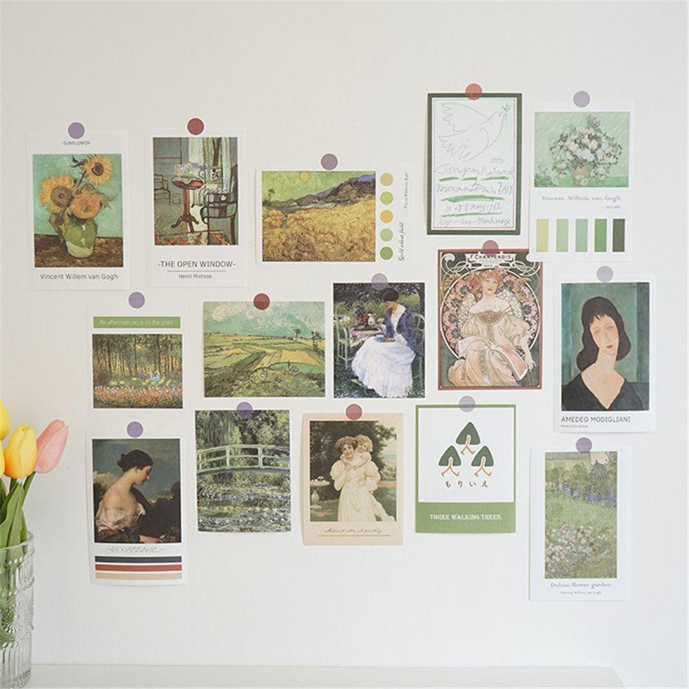 Set 30 Tấm Sticker Dán Tường Trang Trí Hình Ảnh Ký Túc Xá DIY