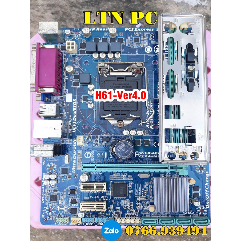 Combo Main H61 hàng chính hãng giá rẻ  Socket 1155