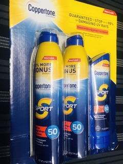 Chai xịt chống nắng COPPERTONE, 25% extra