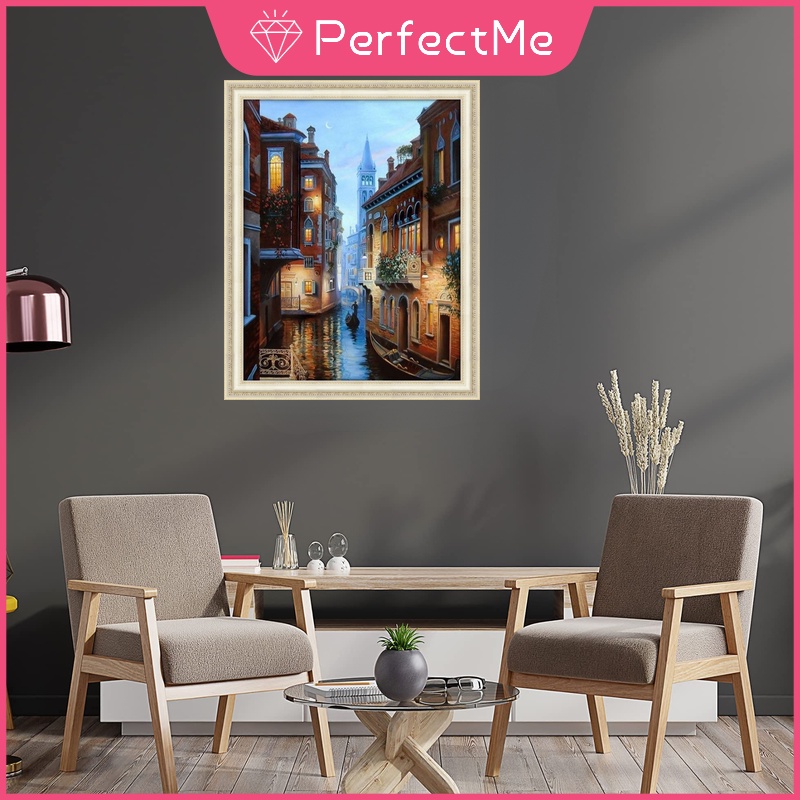 Bộ Tranh Đính Đá 5D Tự Làm 40x50cm Hình Phong Cảnh Độc Đáo