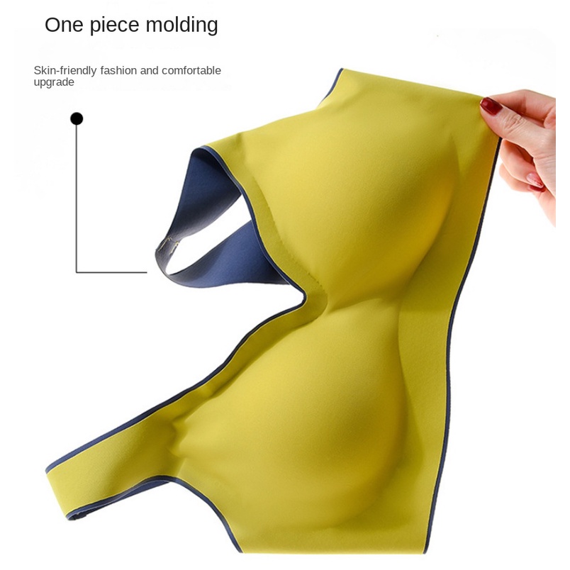 Áo Lót Lụa Lạnh Không Gọng Không Đường May Plus Size Lớn Cho Nữ