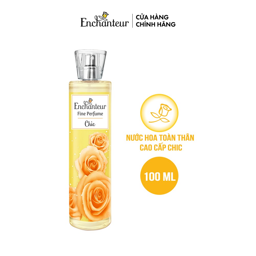 Nước hoa toàn thân cao cấp Enchanteur hương Chic 100ml | Thế Giới Skin Care