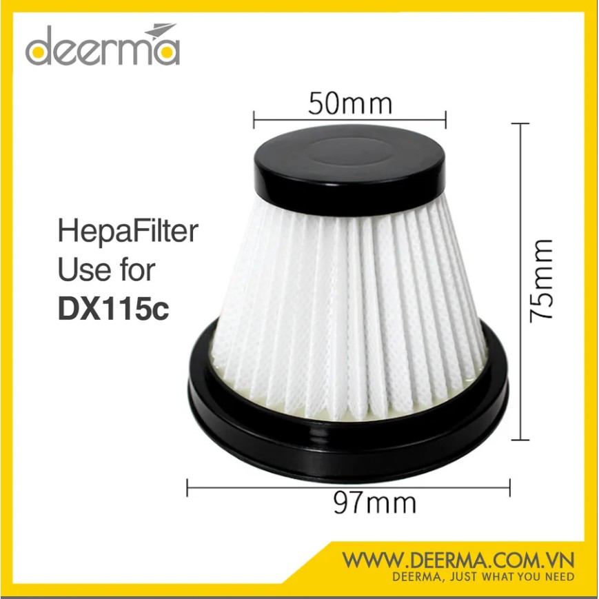 Bộ lọc Hepa thay thế cho máy hút bụi Deerma DX115c