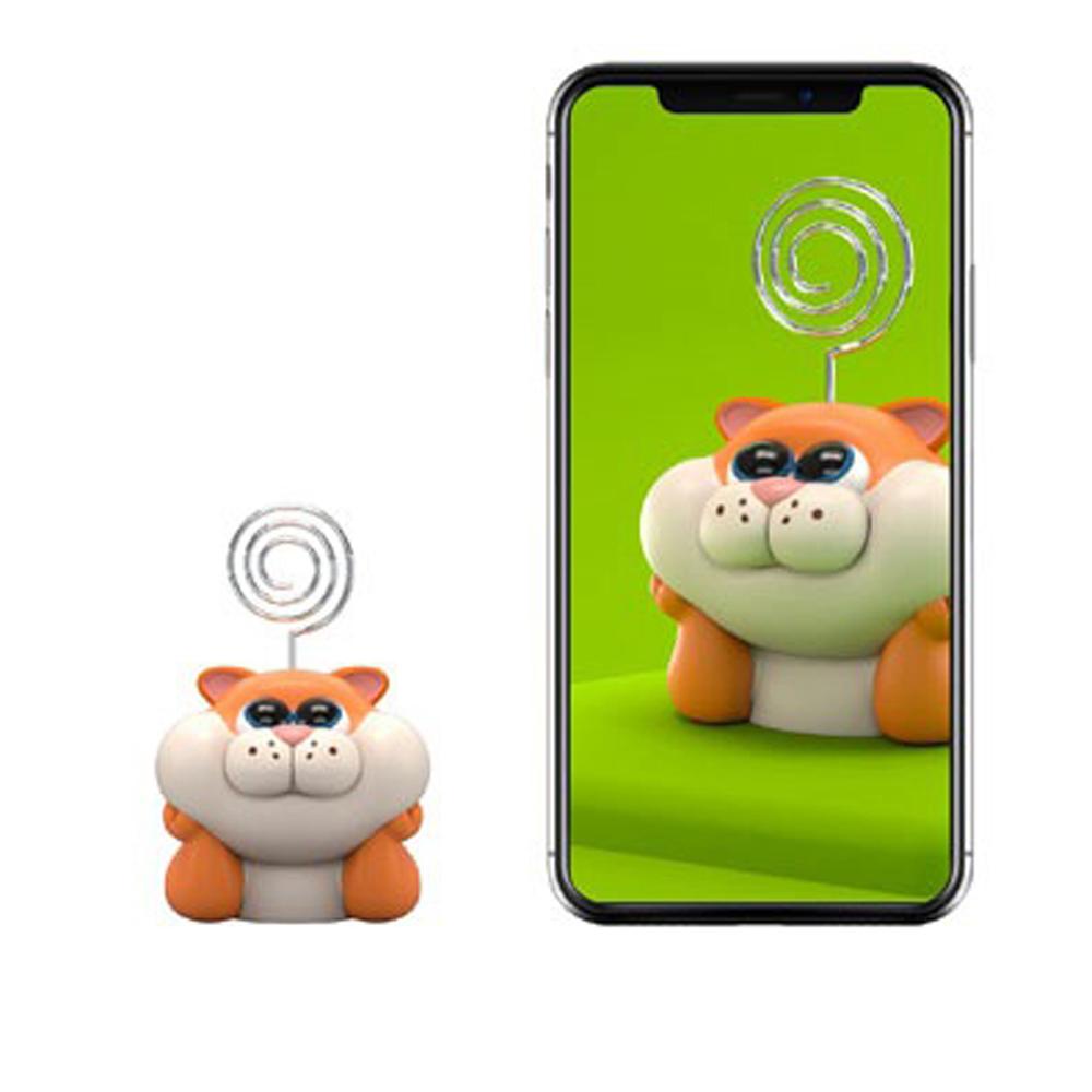 Giá Đỡ Kẹp Thẻ Ghi Chú Hình Động Vật / Hà Mã / Mèo Hoạt Hình Sáng Tạo Trang Trí Bàn Học Sinh