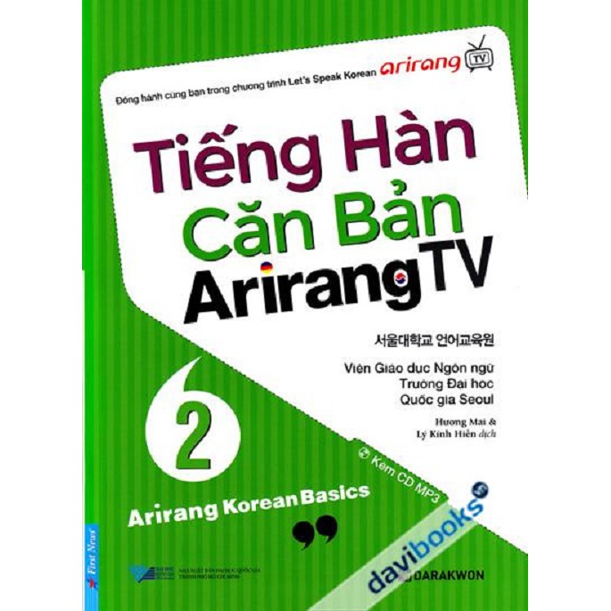 Sách - Tiếng Hàn Căn Bản Arirang TV 2 + CD - First News