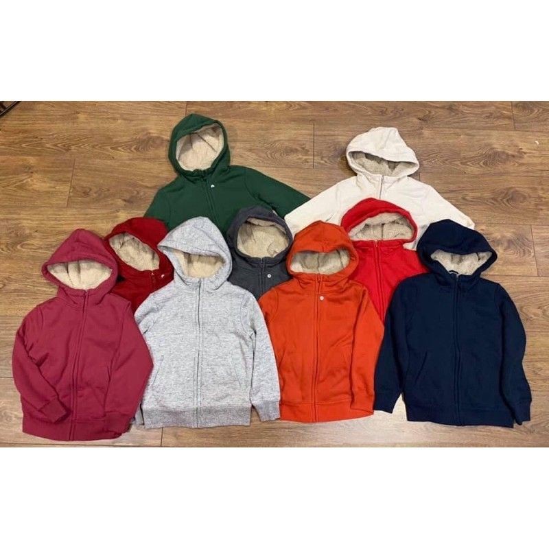 Áo khóc nỉ lót lông cừu Uniql0 kid