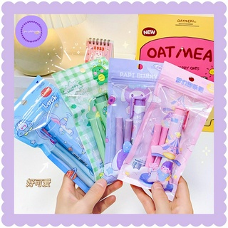 Set tẩy bút chì dạng bấm, gôm bấm kèm 2 lõi nhỏ gọn purpleheartbora