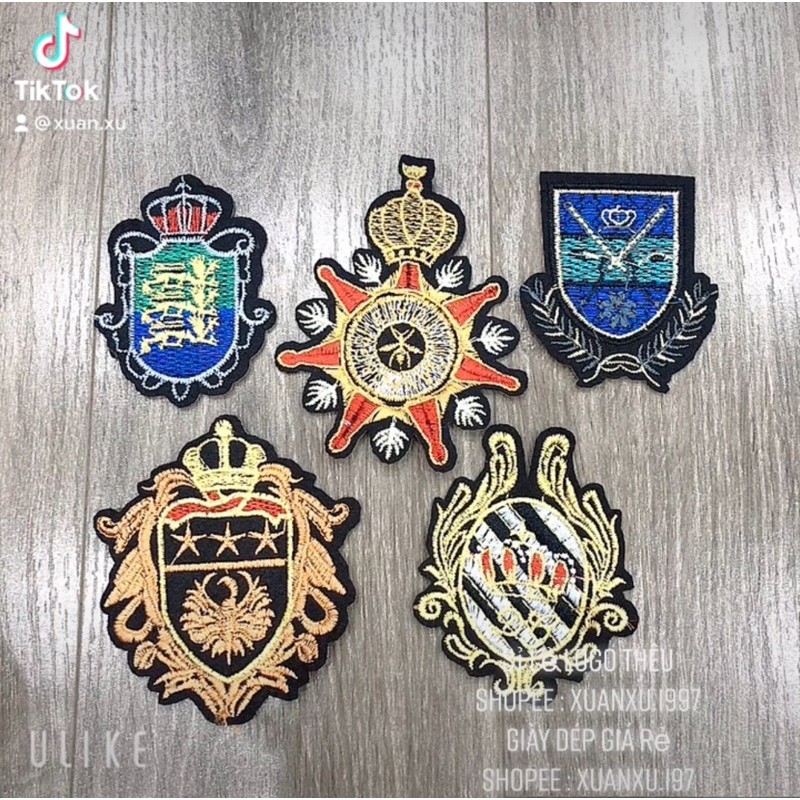 sticker , logo Thêu 5 mẫu siêu đẹp