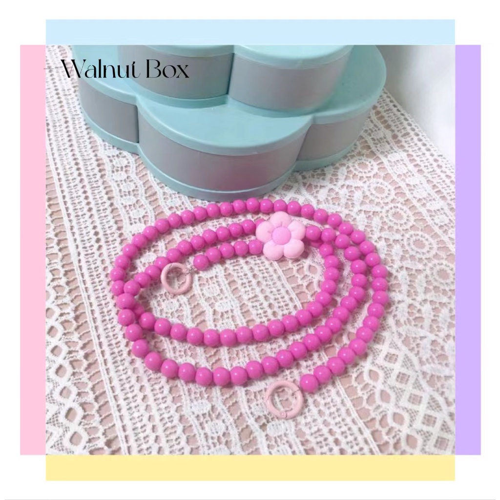 Túi Đeo Chéo Đính Ngọc Trai Nhiều Màu Sắc Phong Cách Hàn Quốc Nhật Bản