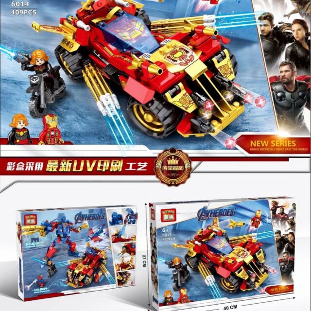 Bộ lego lắp ráp siêu anh hùng Avengers 409 chi tiết