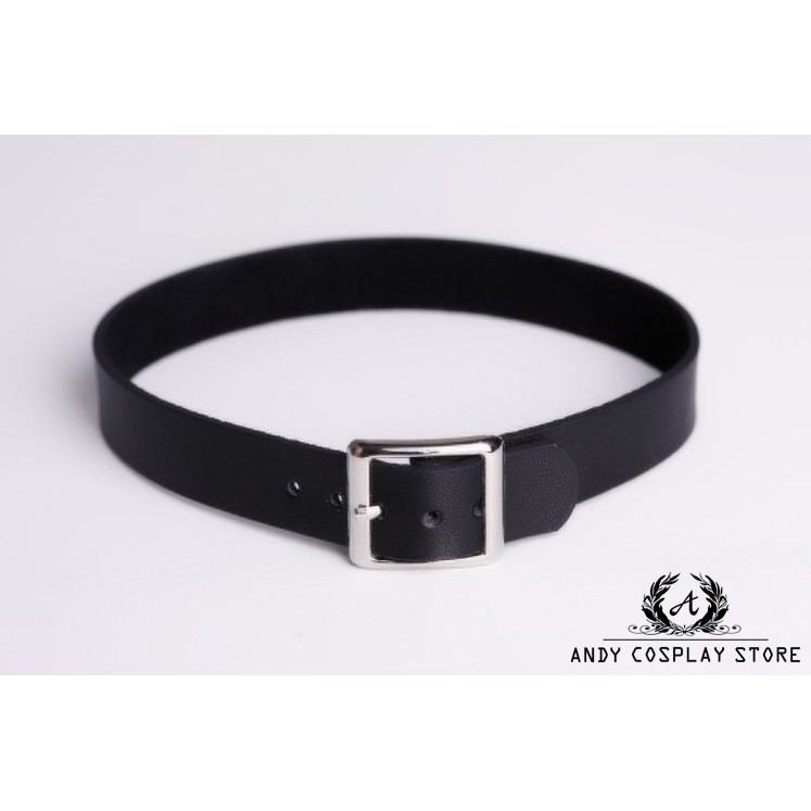 Vòng cổ choker harness giả da trơn