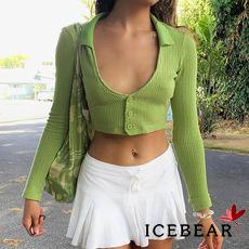Áo Croptop Tay Dài Cài Nút Màu Sắc Thời Trang Quyến Rũ Cho Nữ