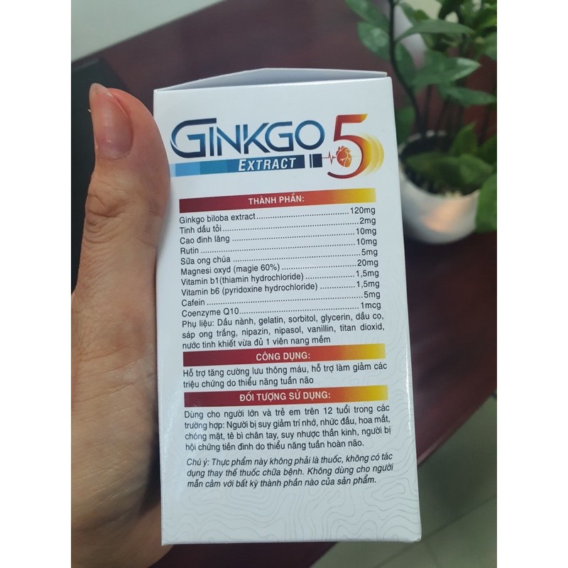 ginko5: thuốc tuần hoàn não