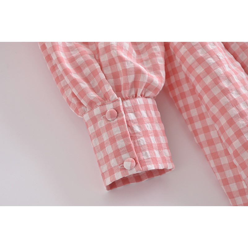 Đầm Zara kẻ có màu hồng và xanh tươi trẻ DK91BNG54N10