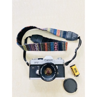 Máy ảnh film Canon FT + lens Canon 50mm f1.8 ngàm FD