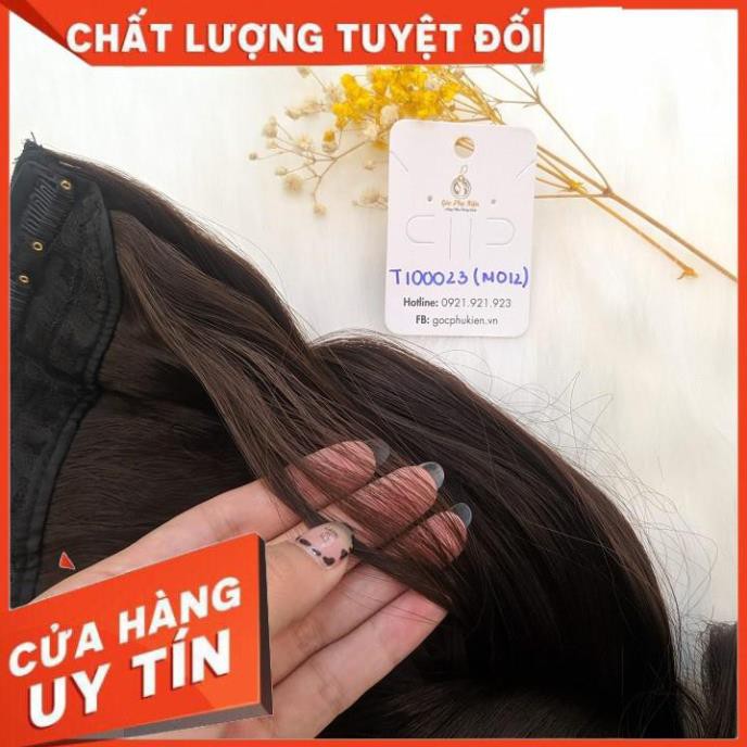 Ảnh  Thật Tự Chụp ☀️ Tóc Giả Kẹp 6 Phím Xoăn Làm Từ Sợi Tơ, Bao Nhiệt Độ, Giá Hạt Dẻ, Ảnh Chụp Thật ☀️