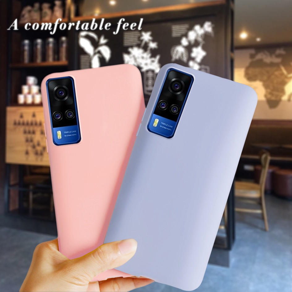 Ốp Lưng Nhựa Tpu Mềm Chống Sốc Màu Trơn Đơn Giản Cho Vivo Y31 / Y51 2020 Vivoy31 2021 V2036 Vivoy51 V2030 Y 51a Y 31