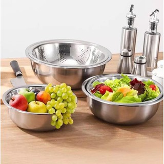 SET 5 RỔ CHẬU INOX ĐA NĂNG