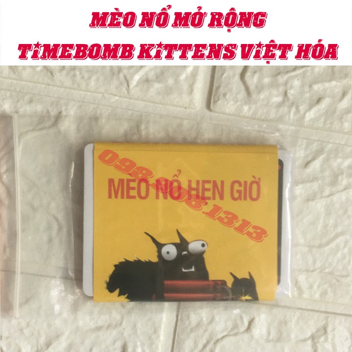 Mèo nổ mở rộng Timebomb kittens  bom hẹn giờ  việt hóa lá bài