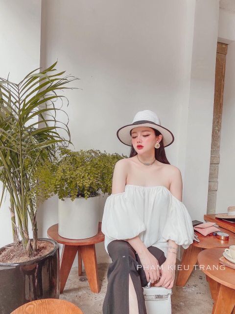 Áo bệt vai from rộng