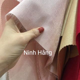 Vải tafta nhũ đủ màu đẹp