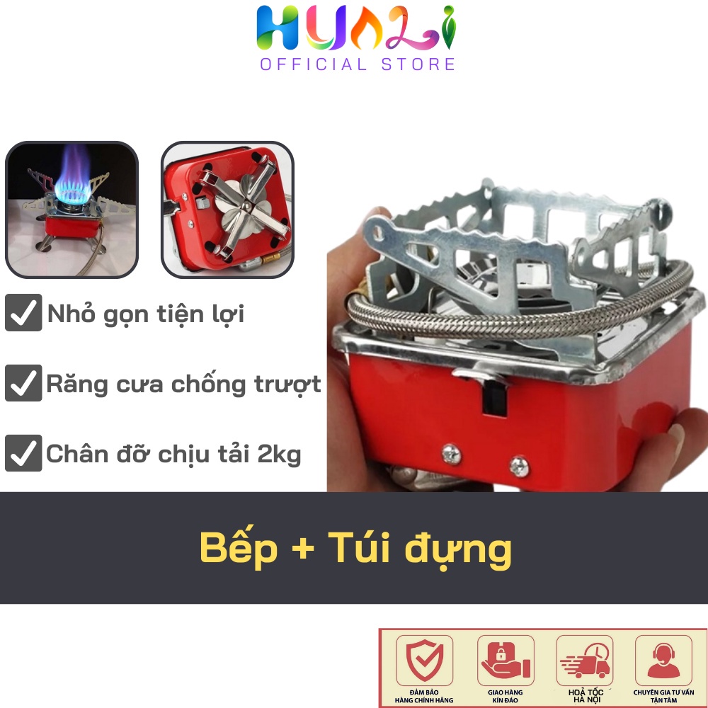 Bếp ga du lịch mini dã ngoại gấp gọn đa năng tiện lợi- TR393 ,có van điều chỉnh ga cao cấp