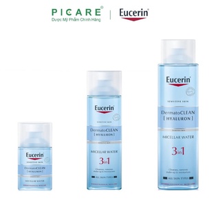 Nước tẩy trang cho da nhạy cảm Eucerin DermatoClean Hyaluron Micellar Water 3 In 1